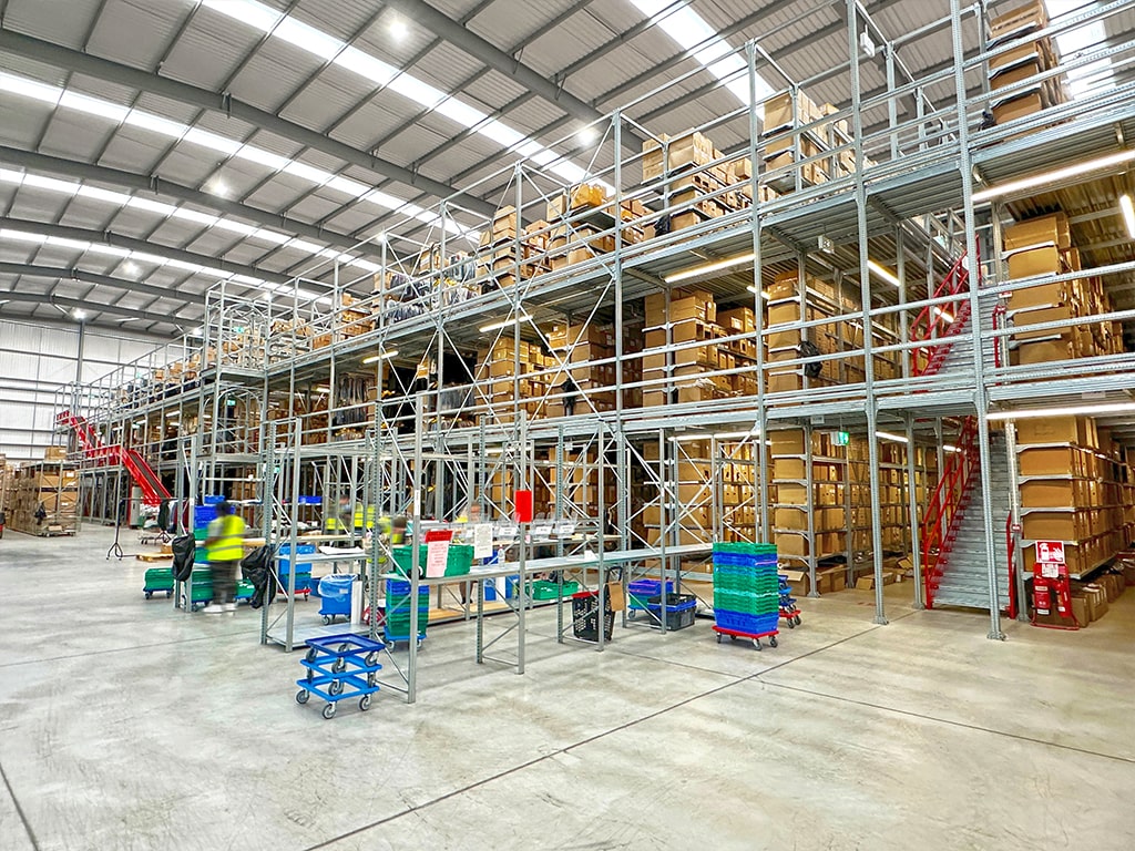 UK Largest 3 Tier Cantilever Hanging and Box Storage System in the UK