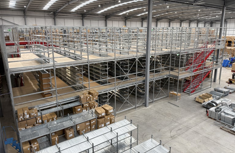 industrial Unirack Shelving Install